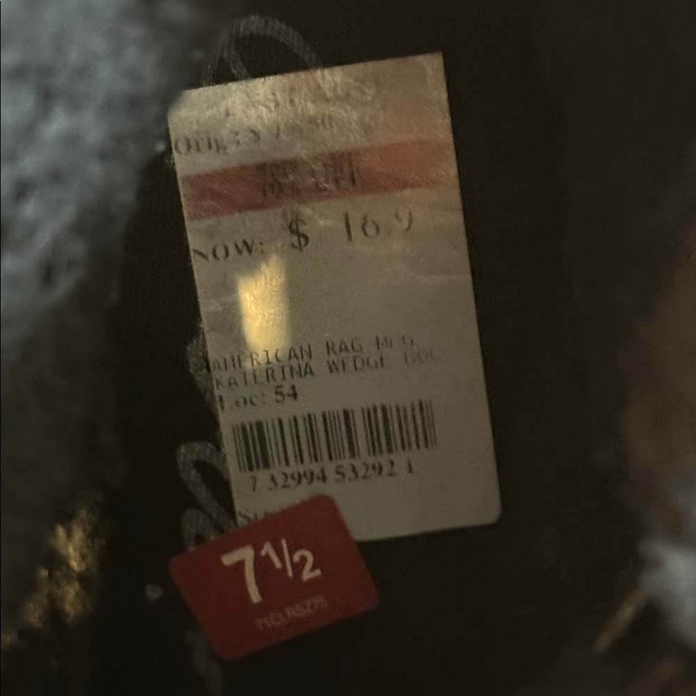 American Rag Stylish Black Women's Ankle Boots SZ 7.5 - Picture 9 of 9